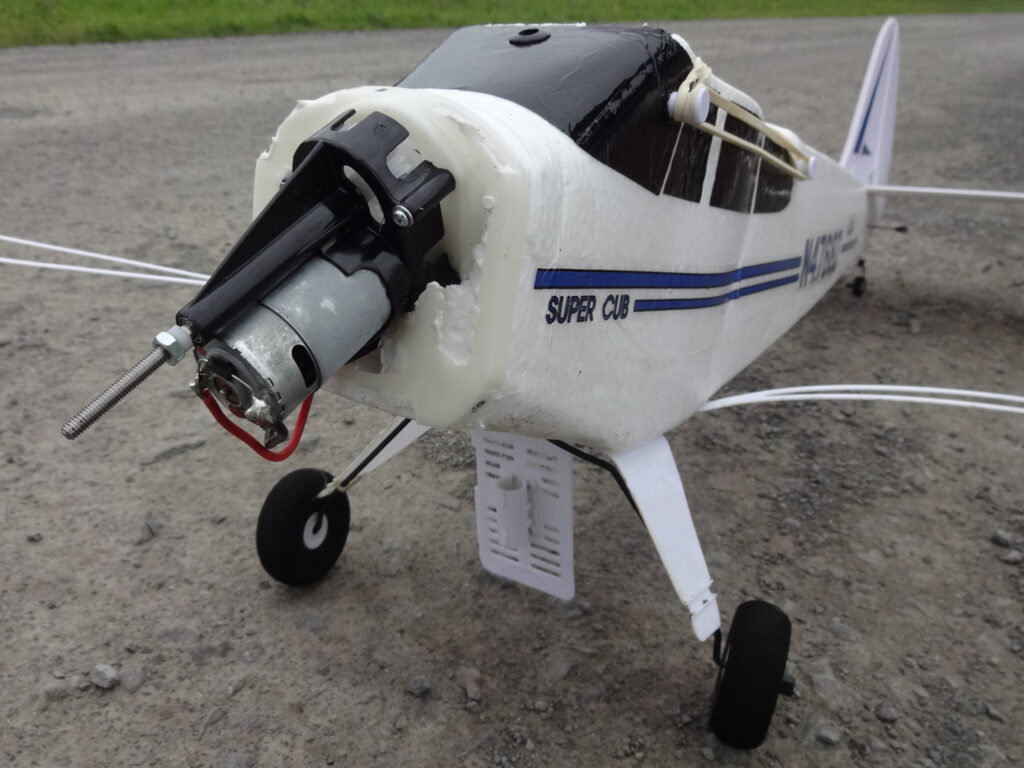 Super Cub LP Crash (engine smashed)