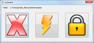 extDelete screenshot