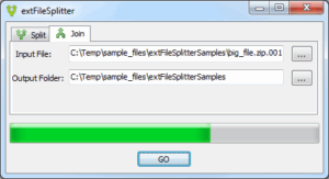extFileSplitter screenshot (join)
