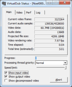 VirtualDub encoding