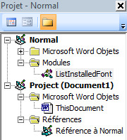 ListInstalledFonts - Module installé sous Normal